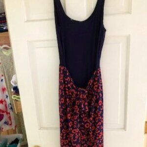Anthropologie tank dress with attached skirt wrap